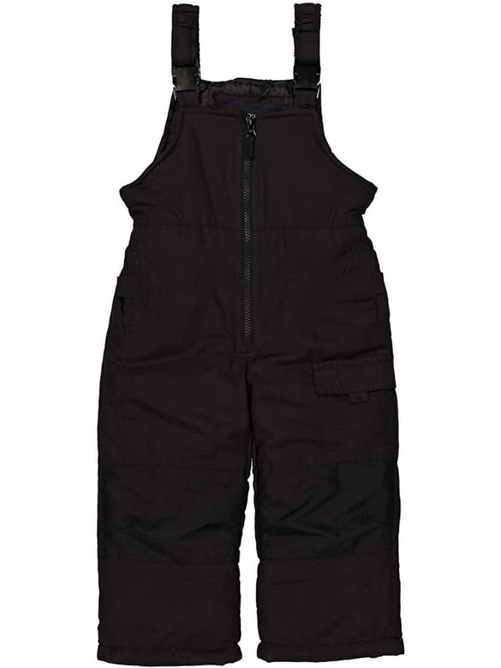 NWT London Fog Black Kids Snow Bib Overalls Small 8